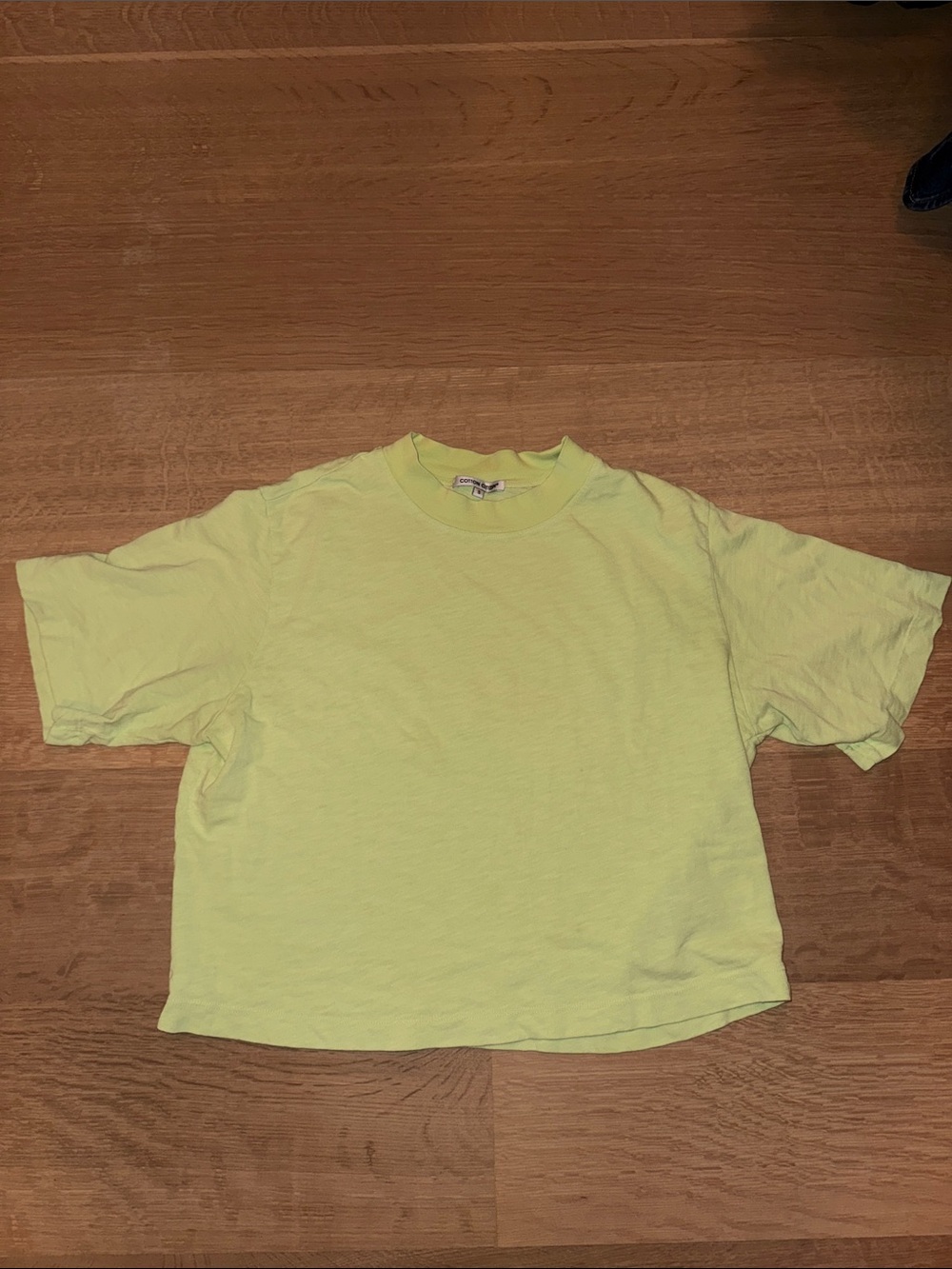 Cotton Citizen Crop Short Sleeve Tee - Neon Green